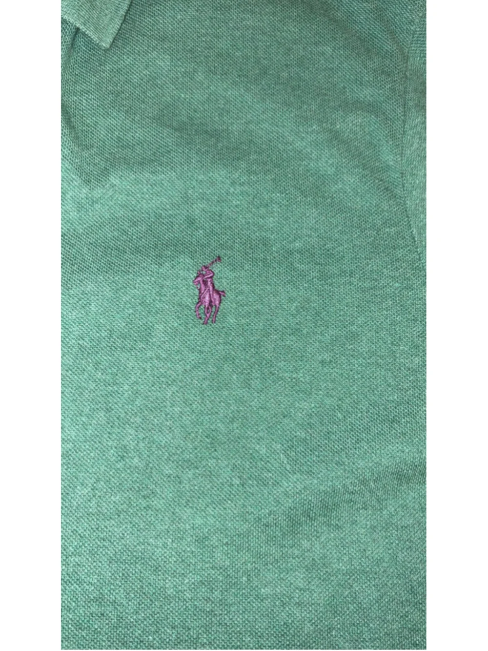 Polo Ralph Lauren Men's Classic Fit Pique Polo Shirt in Heather Green XL